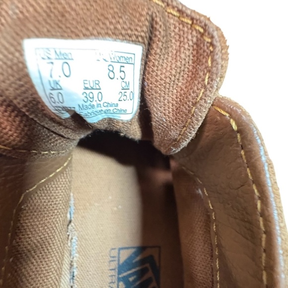 VANS Ultra Cush Moccasin Brown Suede Leather Fringed Chukka Sneaker Shoes Unisex - Picture 7 of 9